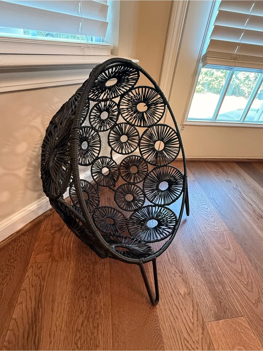 Black Woven animal bed